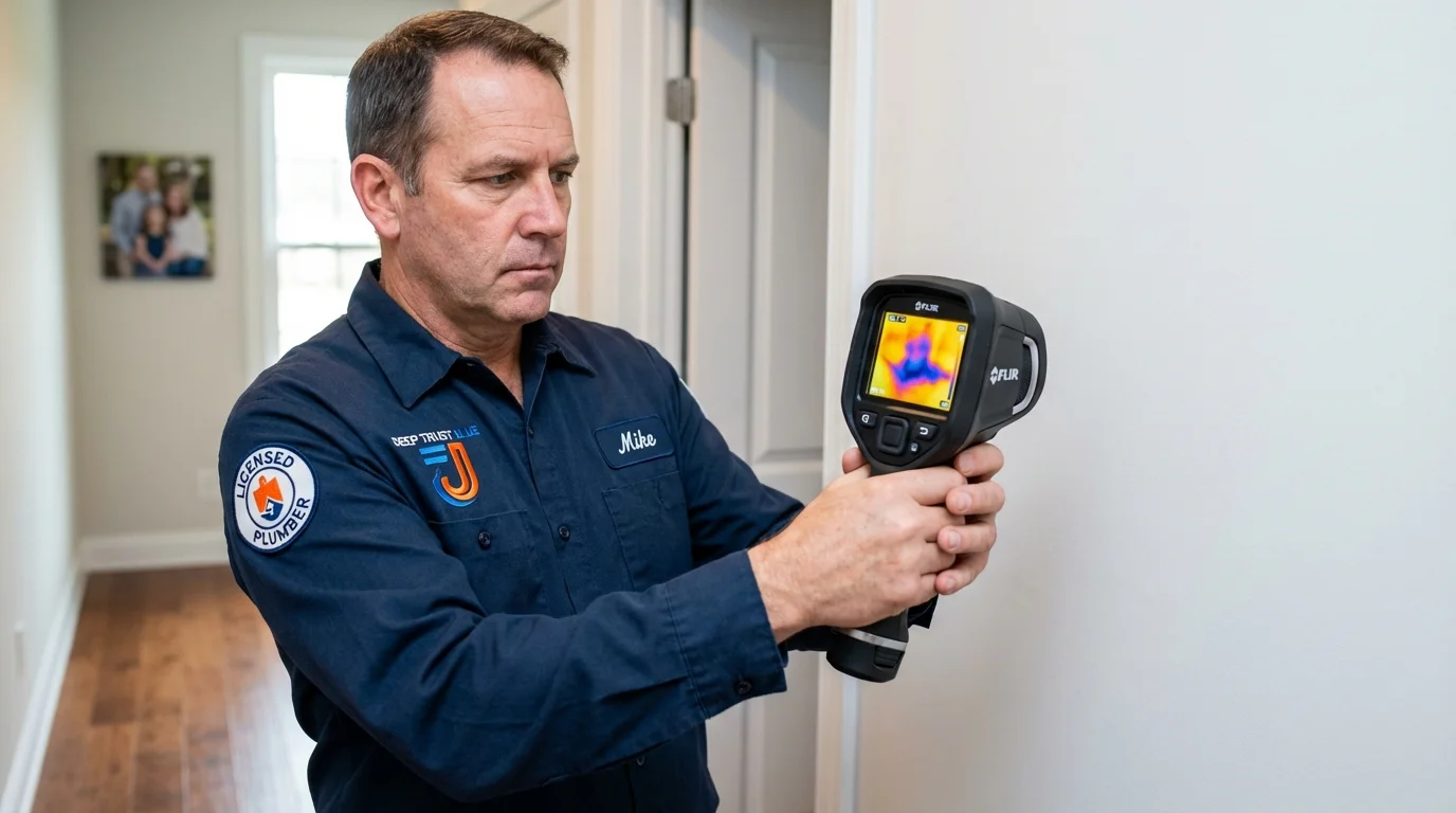 Thermal imaging leak detection by Johns Plumbing LLC in Loyalhanna